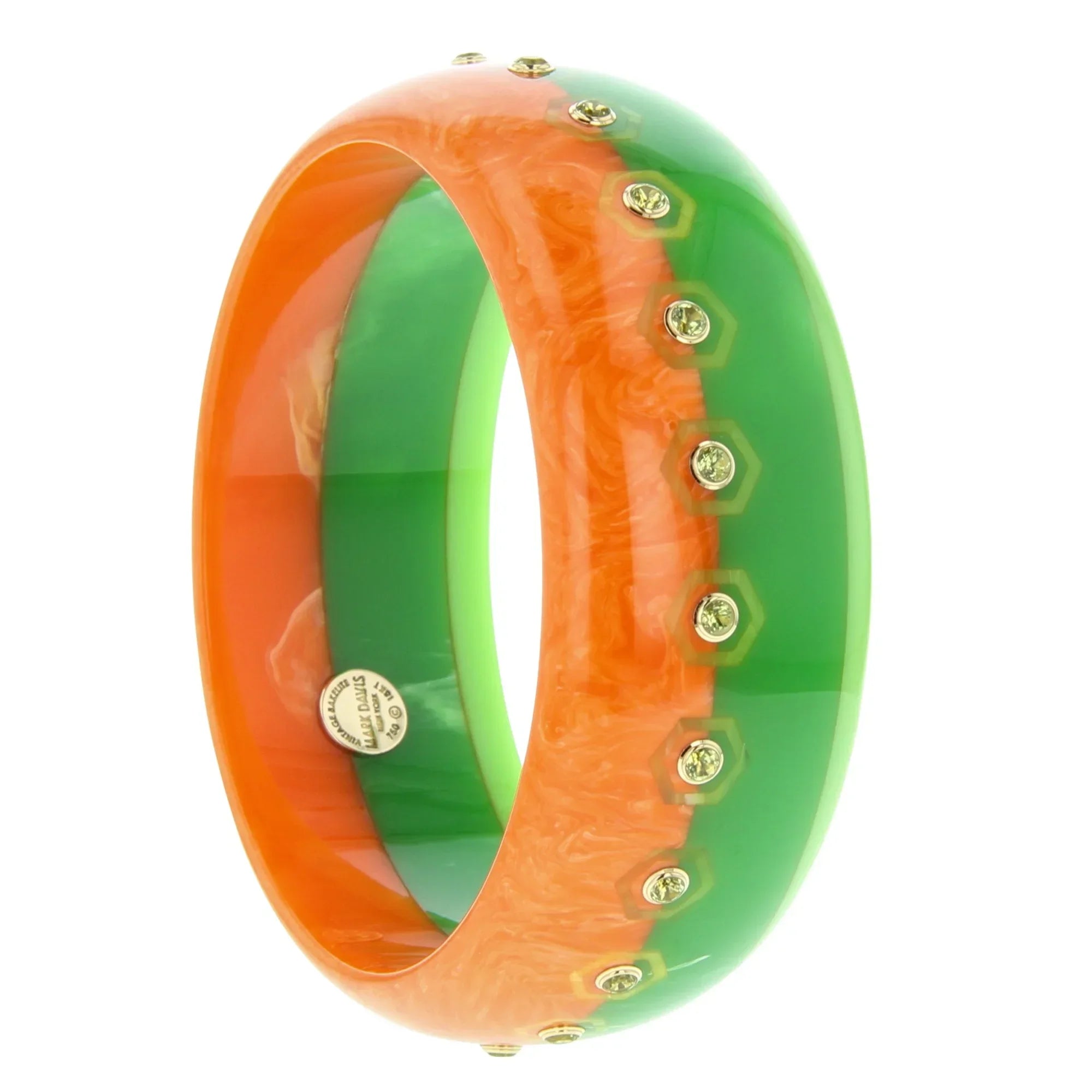 Cecelia Bangle | Cheerful bangle with inlay and stones.