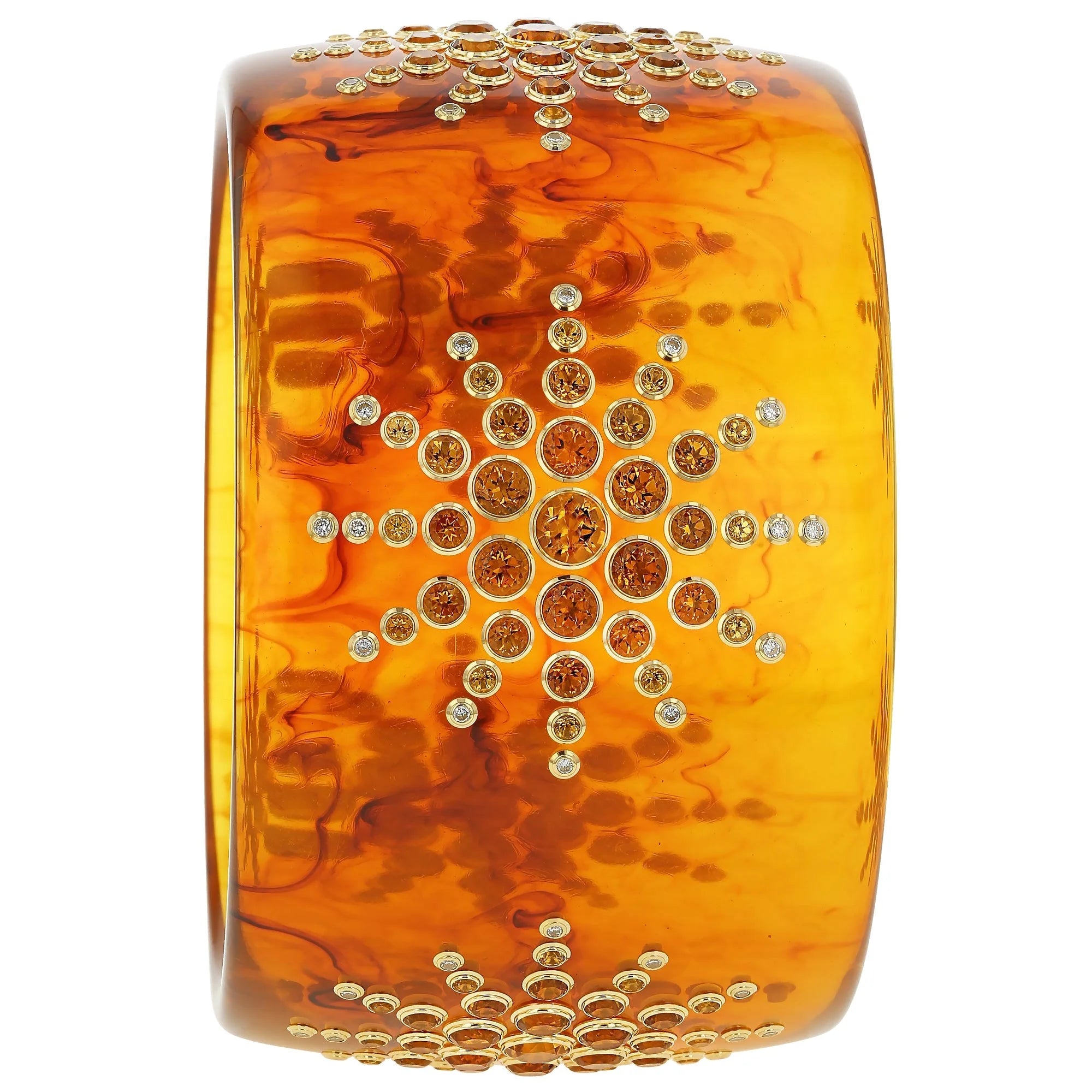 Gabriella Bangle | Bakelite with fireworks gem design.