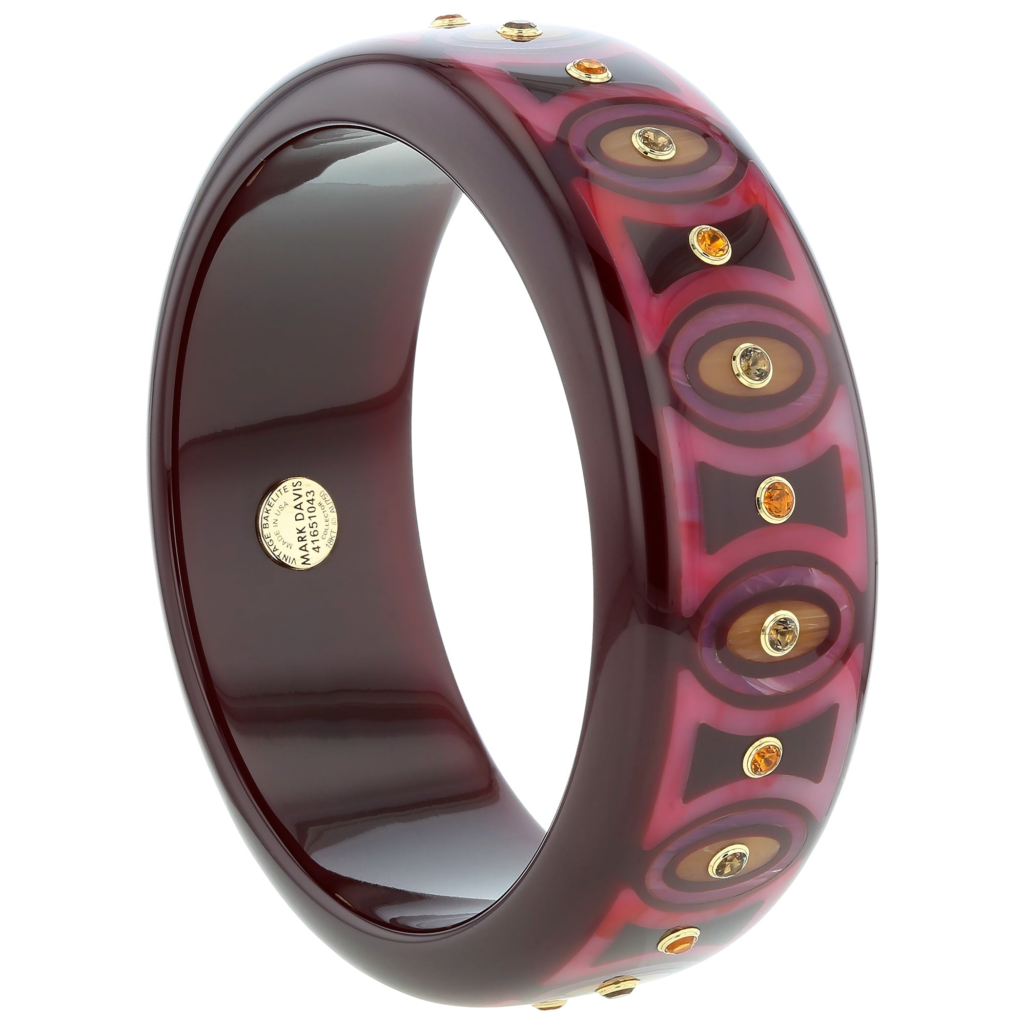 Ophelia Kara | Bakelite with Inlay and Stones.